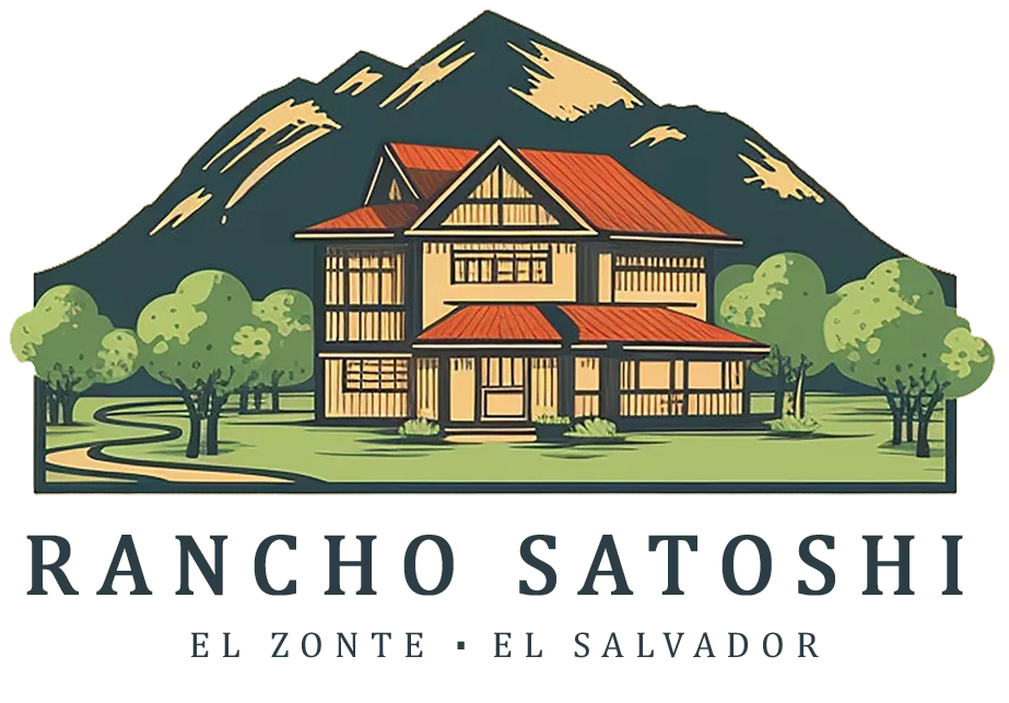 Crypto coin logo for Rancho Satoshi in El Zonte.